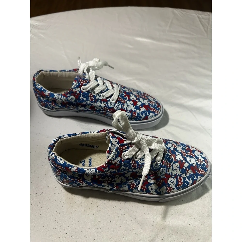 Disney Parks Style Minnie Mouse Sneakers Size 6 Mickey Shoes Excellent Condition